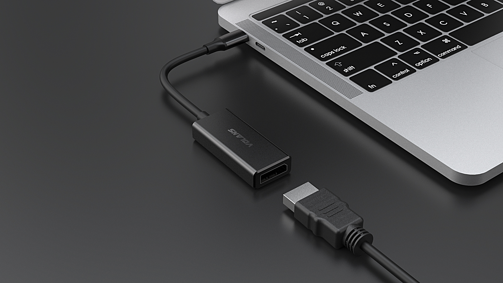 A large marketing image providing additional information about the product Volans UCDP-8K Aluminium USB-C to DisplayPort Adapter - Additional alt info not provided